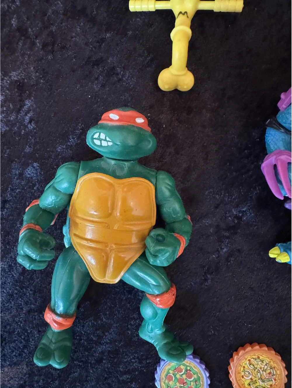 Vintage Teenage Mutant Ninja Turtles Action Figure Collection with Accessories
